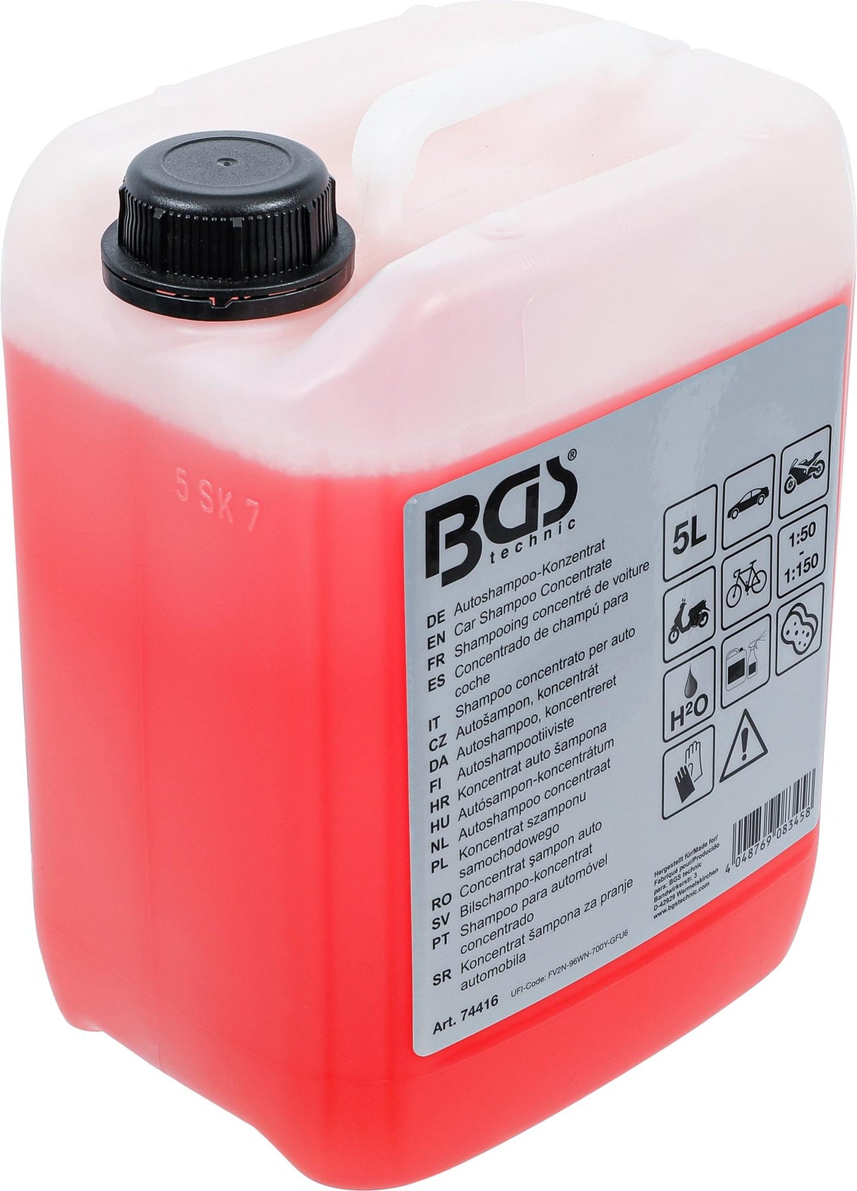 CAR SHAMPOO CONCENTRATE | RED | 5 L (74416)