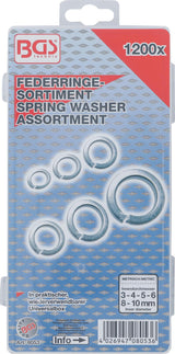 SPRING WASHER ASSORTMENT | 1200 PCS. (8053)