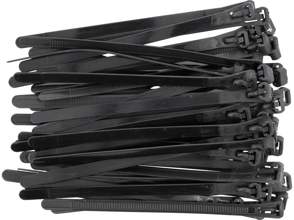 RELEASABLE CAB TIES 7,6X150MM 50PCS BLA (YT-70672)