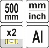 ALUMINIUM RULER 1000 MM (YT-70715)