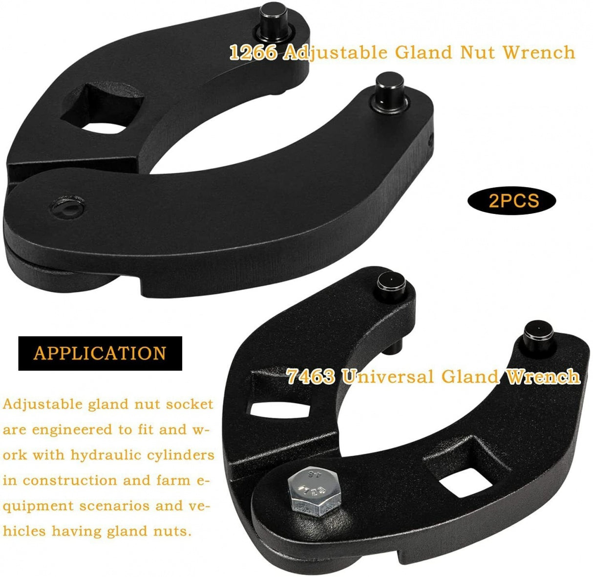 SET OF ADJUSTABLE WRENCHES | 2 PCS. (ANW2)
