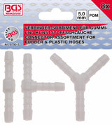 HOSE CONNECTOR ASSORTMENT | FUEL RESISTANT | 5 MM | 8 PCS. (8790-5)