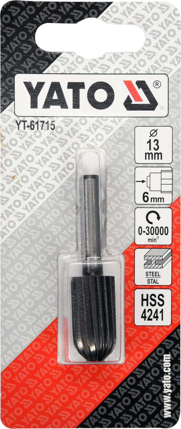 CYLINDER WITH ROUND HEAD ROTARY FILE HSS (YT-61715)