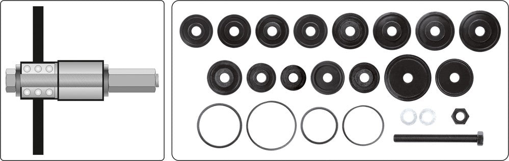 FRONT WHEEL BEARING ADAPTER SET (YT-2541)