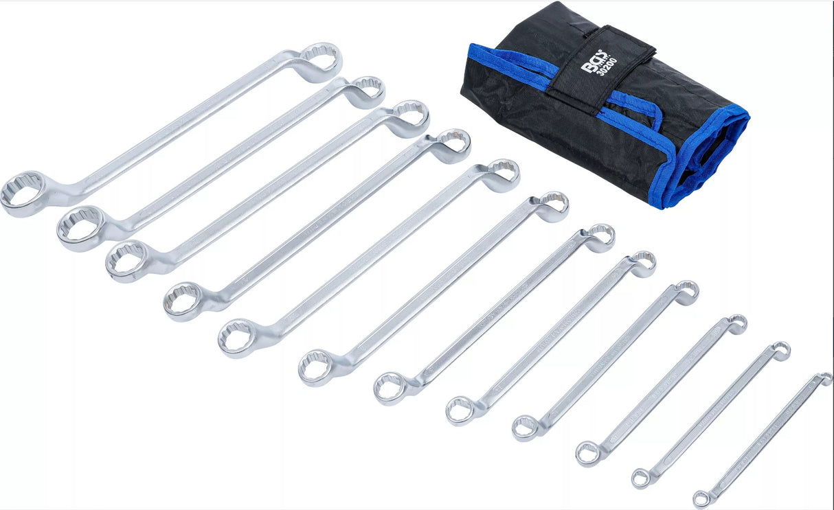 DOUBLE RING SPANNER SET | DEEP OFFSET ENDS | 6 - 32 MM | 12 PCS. (30200)