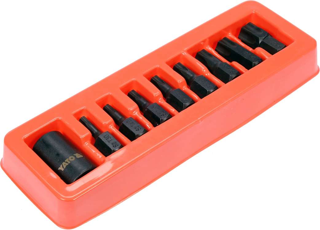 9PCS 1/2"DR  IMPACT TORX  BIT & HOLDER (YT-10664)