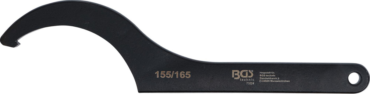 HOOK WRENCH WITH NOSE | 155 - 165 MM (73224)