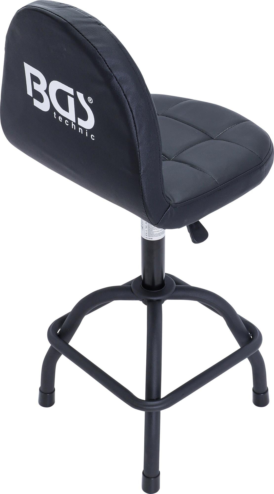 WORKSHOP SWIVEL CHAIR WITH BACKREST | HEIGHT ADJUSTABLE (70146)