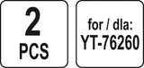 KNIVES FOR PLANER SET OF 2 PCS (YT-76261)
