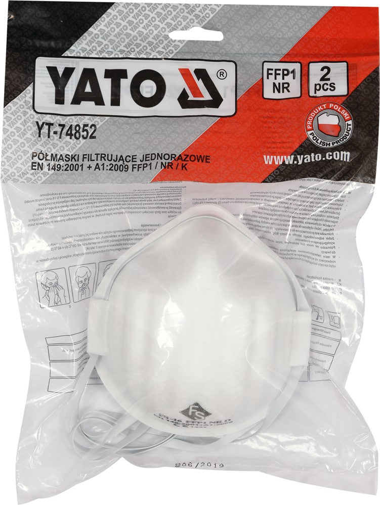 DISPOSABLE DUST MASKS FFP1/K 2PCS (YT-74852)