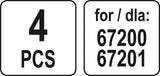 ACCESSORIES FOR STEAM CLEANER - 4 PCS (67202V)