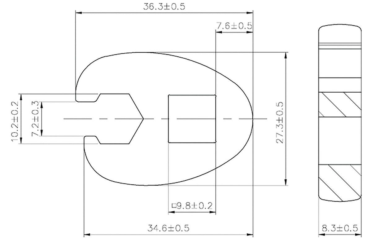 CROWFOOT SPANNER | 10 MM (3/8") DRIVE | 10 MM (1756-10)