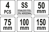 FILLER AND SPREADER SET 4 PCS (YT-52790)