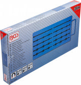 MAGNETIC PEGBOARD | WITH EXTERNAL SQUARE | FOR 36 SOCKETS | 6.3 MM (1/4"), 10 MM (3/8"), 12.5 MM (1/2") DRIVE (74484B)