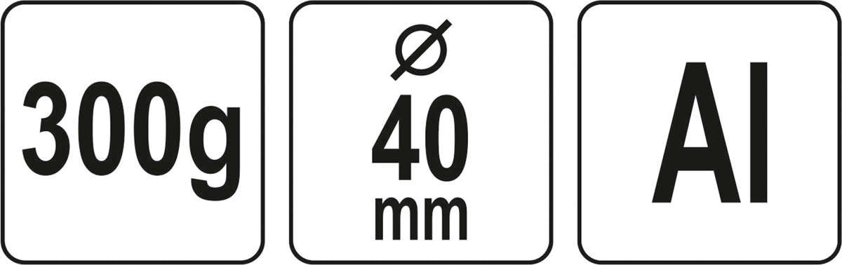 ALUMINIUM HAMMER 300 G (YT-45281)