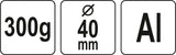 ALUMINIUM HAMMER 300 G (YT-45281)