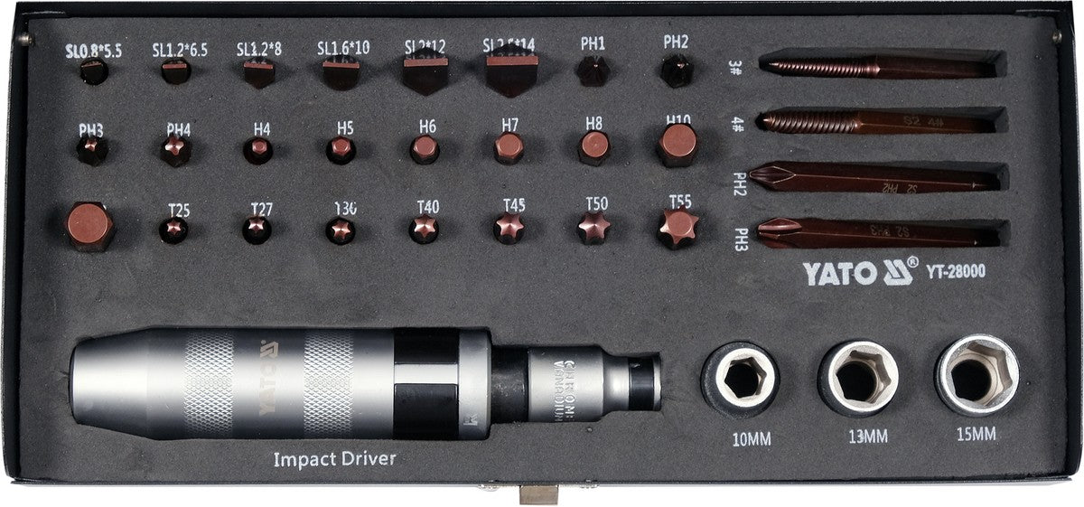 IMPACT SCREWDRIVER BITS SET 32PCS (YT-28000)