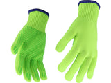 COTTON GLOVES, PVC DOTS "FRESH PSD" 8" (74094)