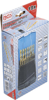 TWIST DRILL SET | HSS | TITANIUM NITRATED | 1 - 10 MM | 19 PCS. (2013)