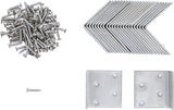 ANGLE JOINT | STAINLESS STEEL | 40 X 40 X 40 MM | ECONOMY PACK | 25 PCS. (80333)
