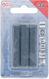 REPLACEMENT JAWS FOR HONING TOOL BGS 1156 | JAWS 50 MM | K 220 | 3 PCS. (1146)