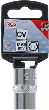 SOCKET, HEXAGON | 12.5 MM (1/2") DRIVE | 15 MM (2915)