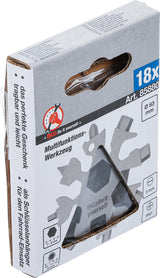 MULTI-FUNCTION TOOL | SNOWFLAKE | 18-IN-1 | STAINLESS STEEL (85880)