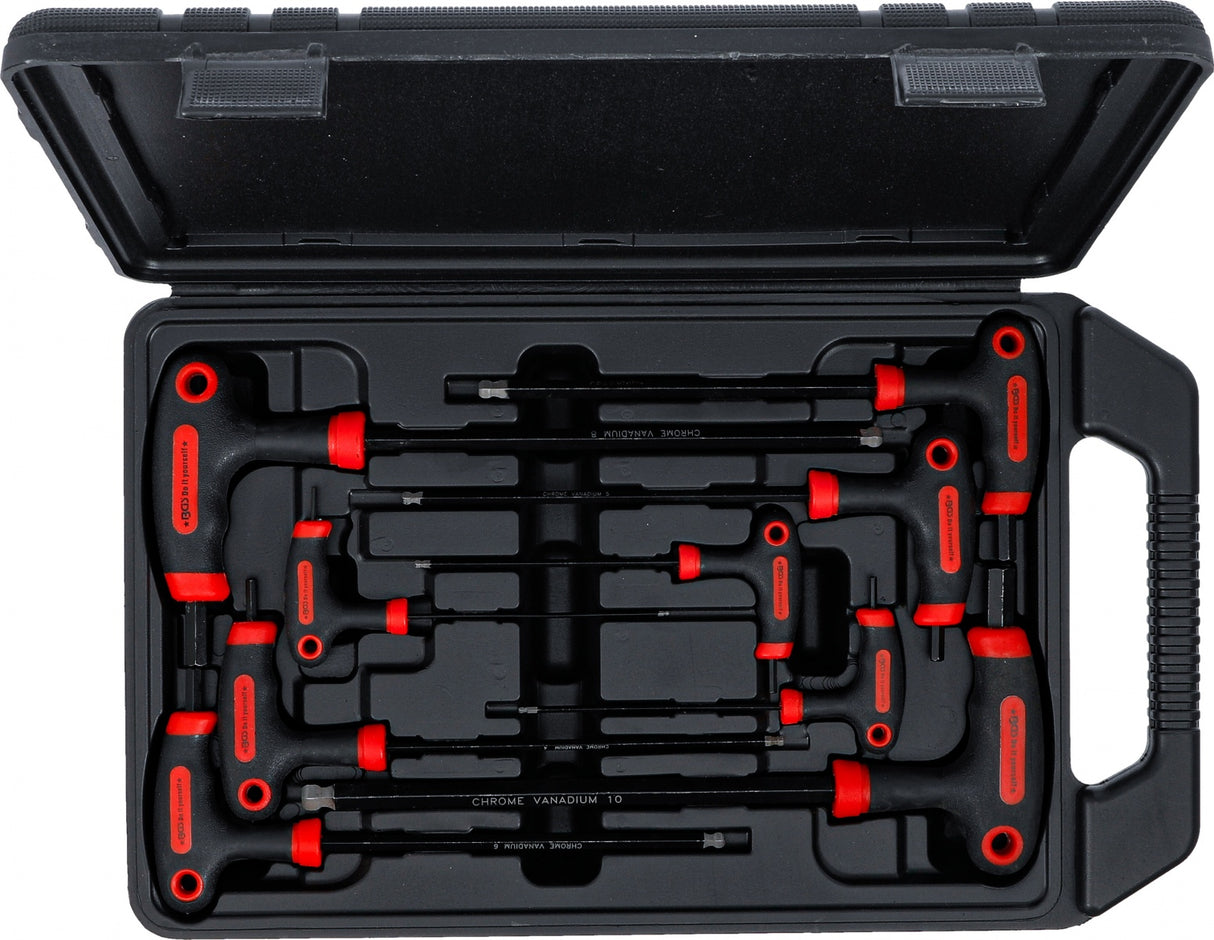 T-HANDLE L-TYPE WRENCH SET | INTERNAL HEXAGON | 2 - 10 MM | 9 PCS. (7882)