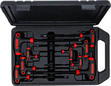 T-HANDLE L-TYPE WRENCH SET | INTERNAL HEXAGON | 2 - 10 MM | 9 PCS. (7882)