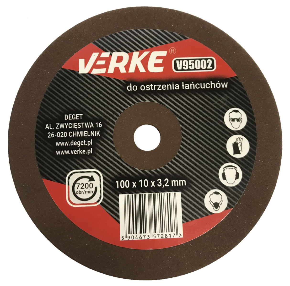 SHARPENING DISC FOR CHAINS | Ø 100 X 10 X 3.2 MM (H95002)
