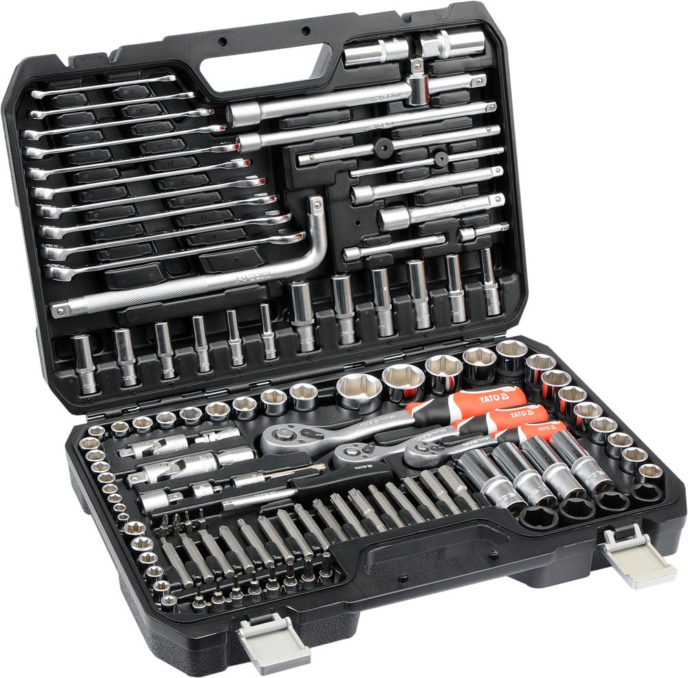 SOCKET SET 1/4", 3/8" & 1/2" 128PCS (YT-38872)
