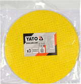 PERFORATED ABRASIVE DISC 225MM 3PCS P180 (YT-846053)
