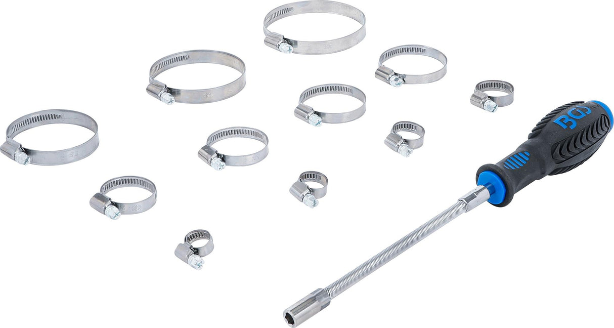 HOSE CLAMP SET | STAINLESS | ON DISPLAY BOARD | 111 PCS. (8095)