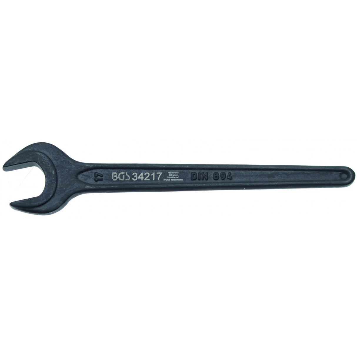 SINGLE OPEN END SPANNER | DIN 894 | 17 MM (34217)