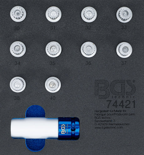 TOOL TRAY 1/6: RIM LOCK SOCKET SET FOR BMW | 11 PCS. (74421B)