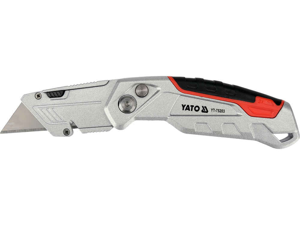 UTILITY KNIFE WITH TRAPEZOID BLADE (YT-75203)