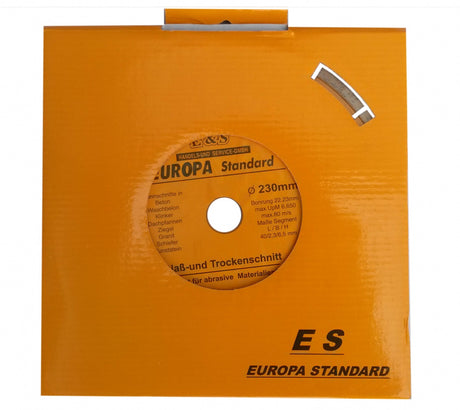 DIAMOND CUTTING DISC EUROPA | 230 MM X1.8X2.4X7.0 (E00230)