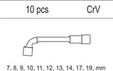 L TYPE WRENCHES, 10PCS SET (YT-55456)