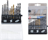 COMBINATION DRILL SET | 2 - 8 MM | 12 PCS. (50812)