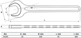 SINGLE OPEN END SPANNER | DIN 894 | 95 MM (34295)