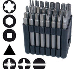 BIT SET | LONG | 6.3 MM (1/4") DRIVE | VARIOUS TYPES | 32 PCS. (762)