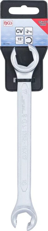DOUBLE RING SPANNER, OPEN TYPE | 15 X 17 MM (1752)