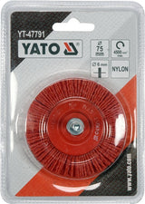 CUP BRUSH 75MM NYLON FOR DRILL (YT-47791)