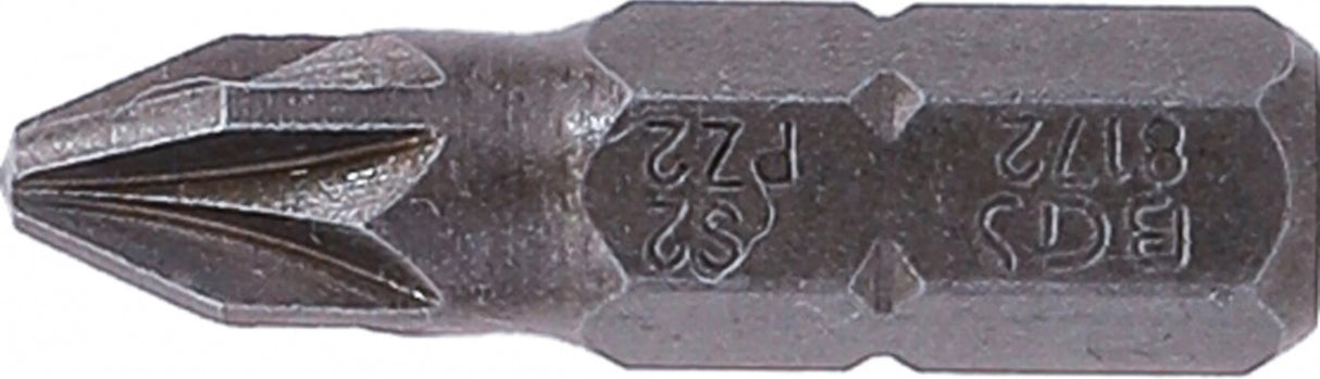 BIT | LENGTH 25 MM | 6.3 MM (1/4") DRIVE | CROSS SLOT PZ2 (8172)