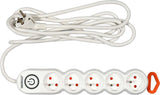 POWER STRIP W. GROUND 5S 3M (72357)