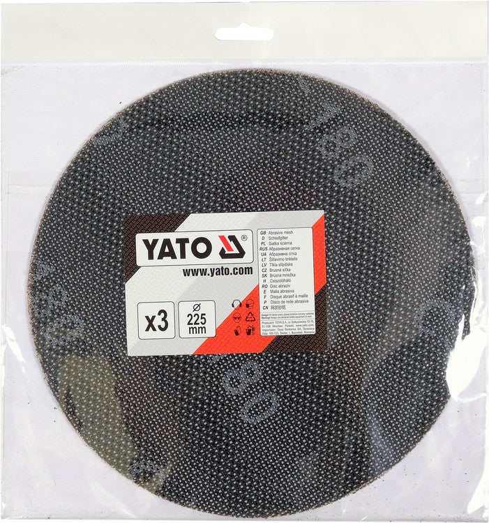 ABRASIVE DISC 225MM 3PCS P180 (YT-845853)