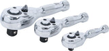STUBBY RATCHET SET | 6.3 MM (1/4") / 10 MM (3/8") / 12.5 MM (1/2") | 3 PCS. (215)