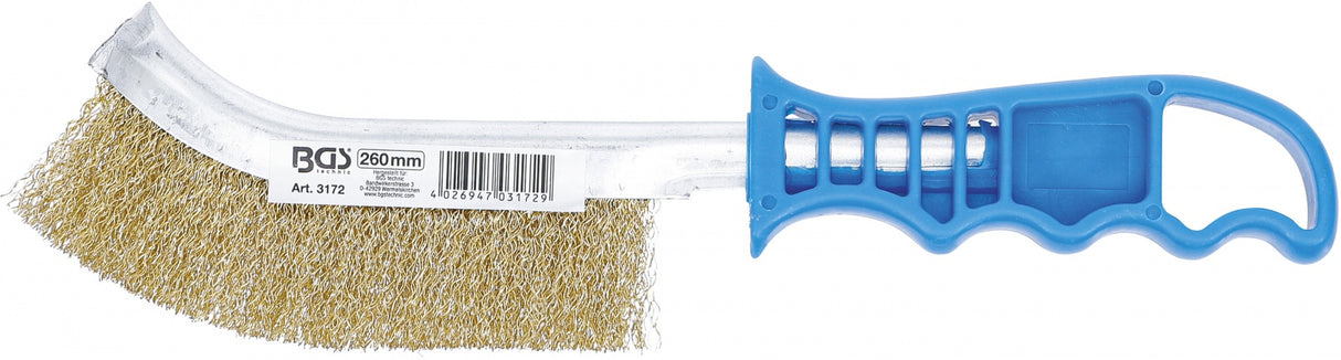 STEEL WIRE BRUSH | BRASS COATED | 260 MM (3172)