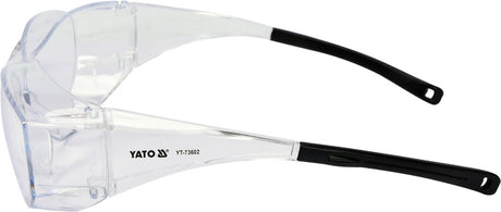 CLEAR SAFETY GLASSES, FIT OVER TYPE (YT-73602)