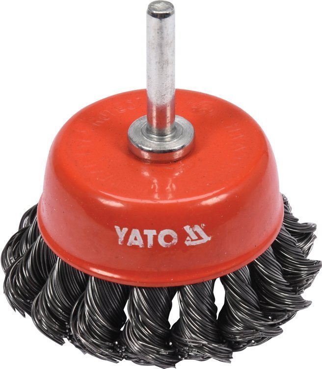 CUP BRUSH 65MM FOR DRILL KNOTTED (YT-47518)